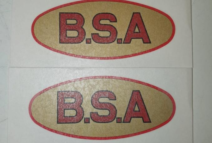 BSA Tank Sticker 1935/38 Pair