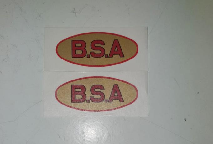 BSA Tank Sticker 1935/38 Pair