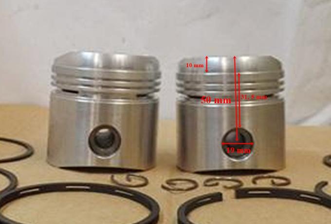 Ajs/Matchless 650ccm Zweizylinder Kolben/Paar  +040. 8.5 to 1 