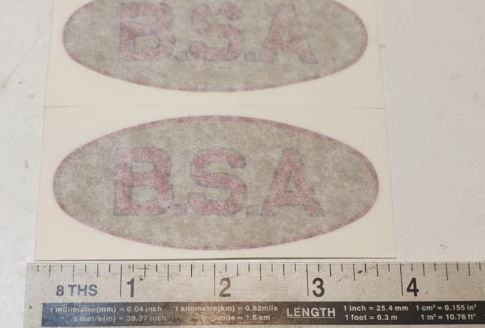 BSA Tank Transfer 1935/38 Pair