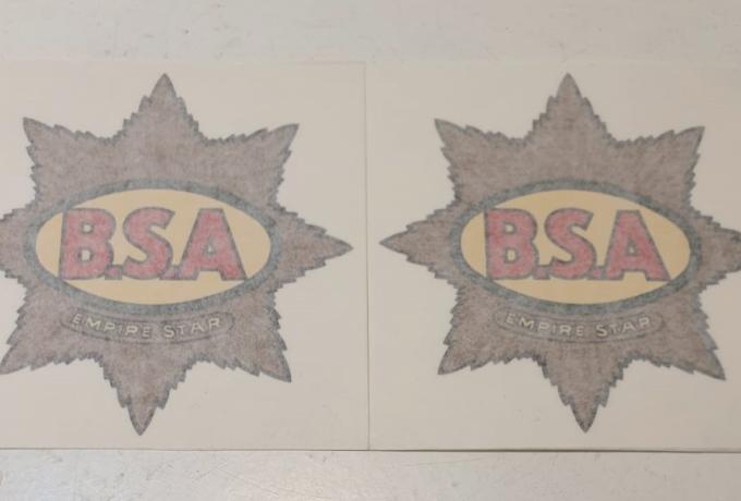 BSA Empire Star Tank Sticker 1936/38  Pair