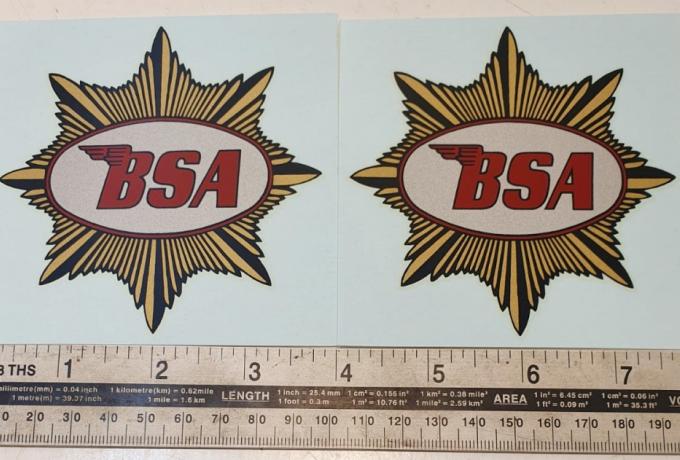 BSA Transfer for Tank 1949-on Pair