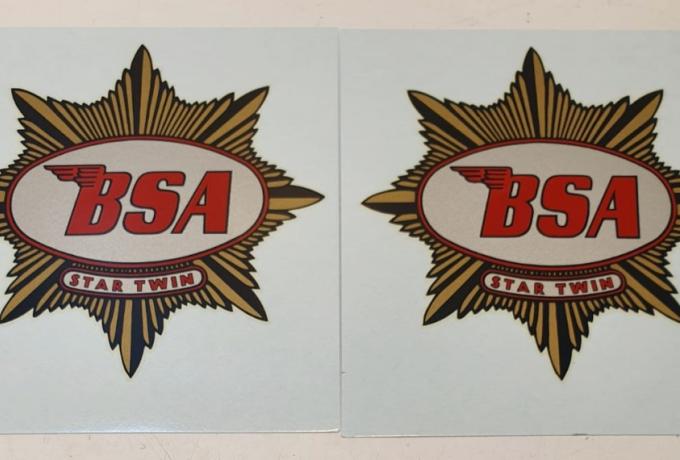 BSA Star Twin 1949/50, Tank Transfer Pair