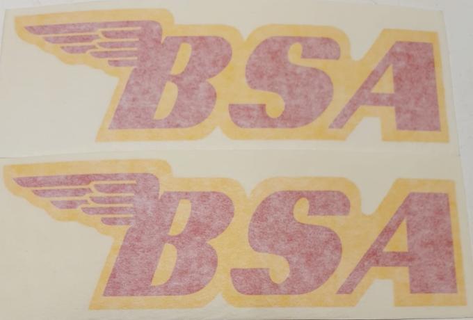 BSA Benzintank Aufkleber ab 1968 /Paar
