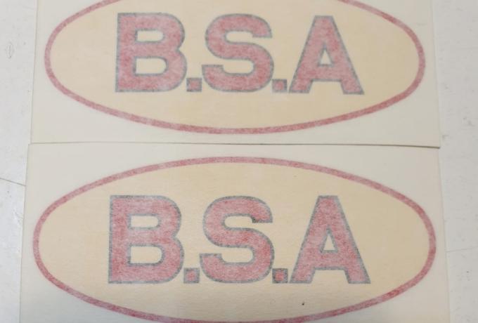BSA Sticker Tank 1933/39 Pair