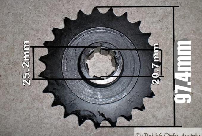 Triumph Pre Unit Motorritzel 23Z.