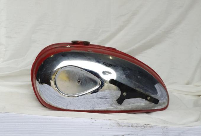 BSA B40 Petrol Tank red used 