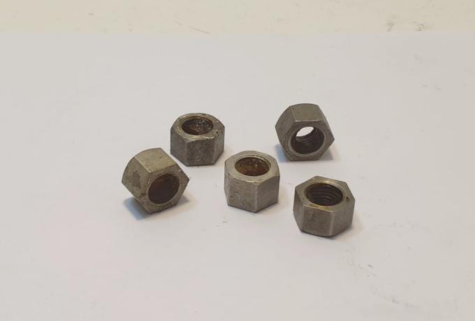 BSA M20.M21 Nut 1937-1955 NOS Set of 5