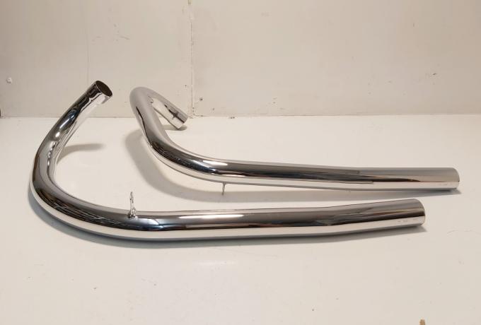 Triumph Auspuffkrümmer/Auspuffrohre 3TA, 5TA, T100SS, T100 A 1958-66 /Paar 1 1/2"