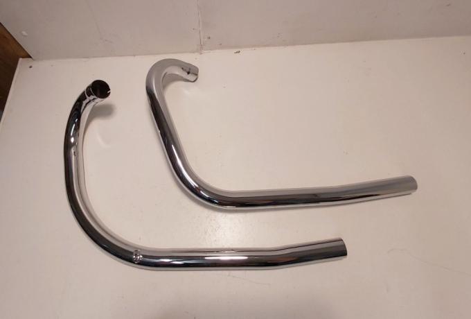 Triumph Exhaust Pipes 3TA, 5TA, T100A, T100SS 1958-66 /Pair 1 1/2"