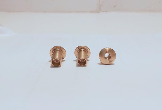 Triumph Nut for Clutch Pin Brass Set of 3
