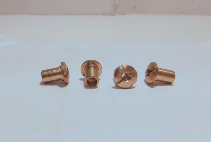 Triumph Nut for Clutch Pin Brass Set of 4