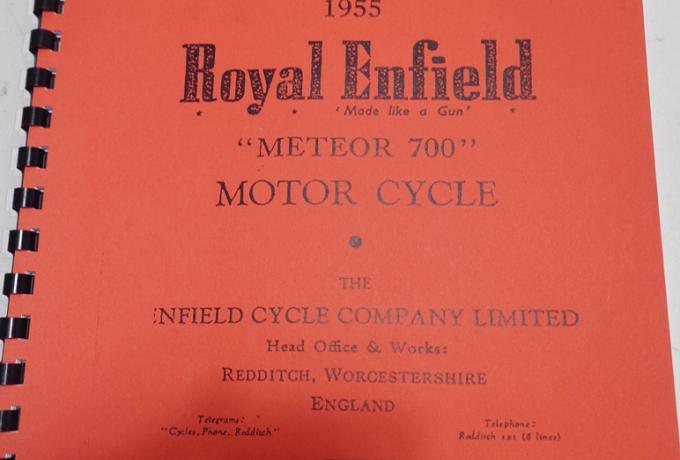Spare and Replacement Parts for the 1955 Royal Enfield Motorcycle