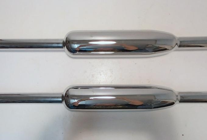 Triumph. Retro Silencers. Pair 1 3/8". T140V. TR7V. Classic look. 