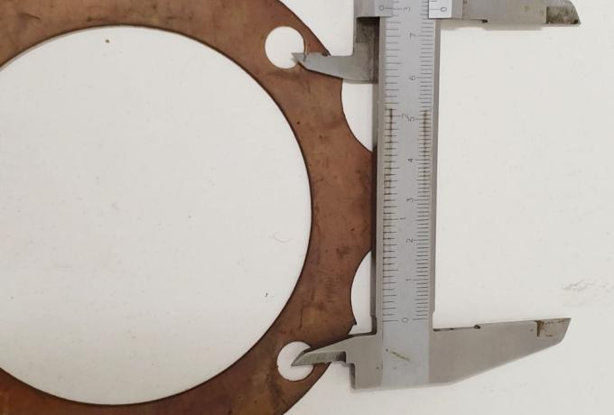 Vintage Head Gasket Copper. 500cc. 4 Stud. NOS