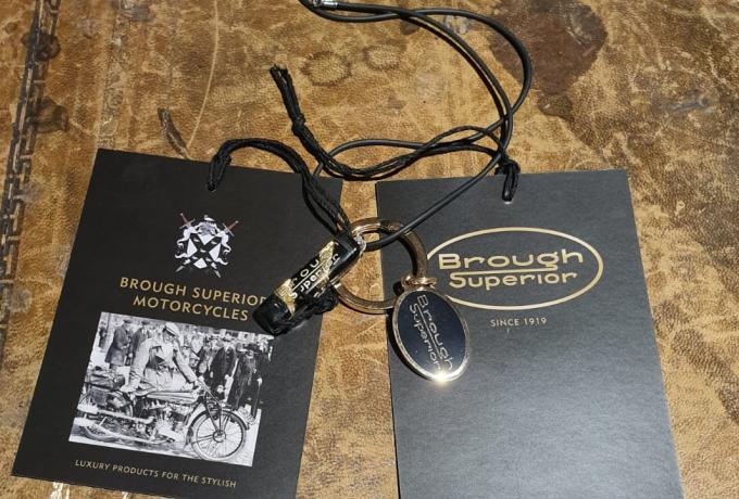 Brough Superior Halskette Schwarz und Gold