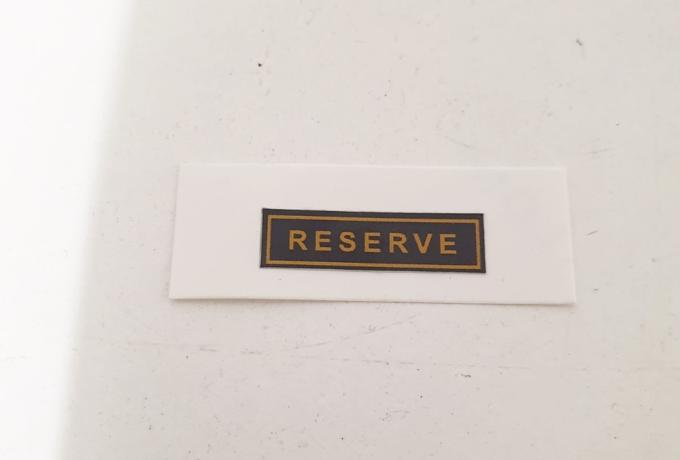 AJS/Matchless / Norton P11 Reserve Sticker