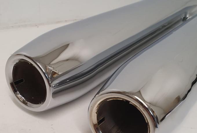 Norton Dominator Silencer 88/99. 500/600 cc 1959-67  1 5/8" Pair