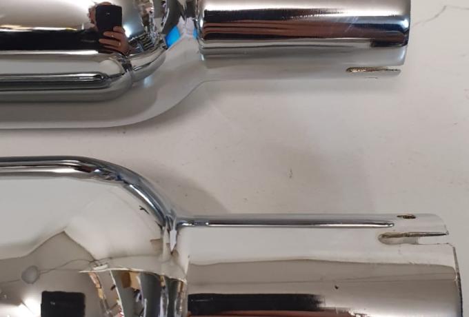 Norton Dominator Silencer 88/99. 500/600 cc 1959-67  1 5/8" Pair