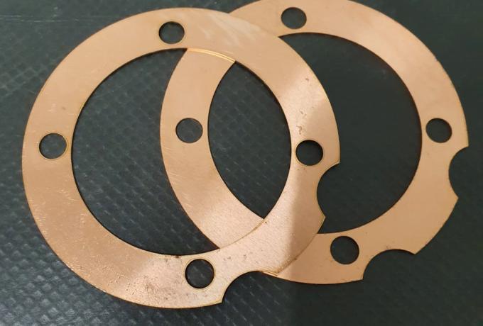 JAP 680 / Brough Superior Head Gasket Copper, Late type. Pair