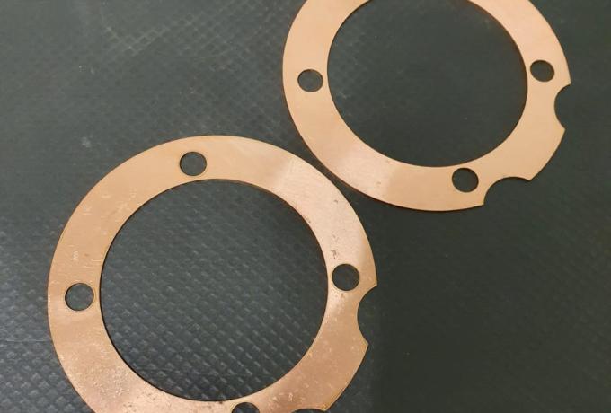 JAP 680 / Brough Superior Head Gasket Copper, Late type. Pair