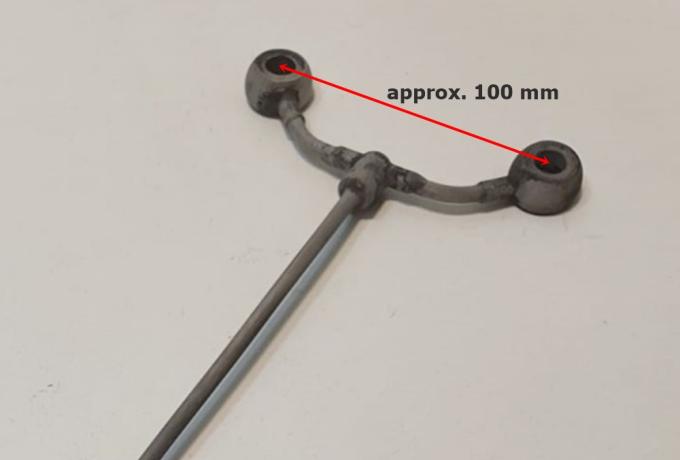 BSA Rocker Feed Pipe, A7 A10 unpolished