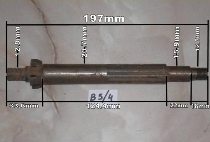 Velocette Getriebehauptwelle MAC/MOV Stahl