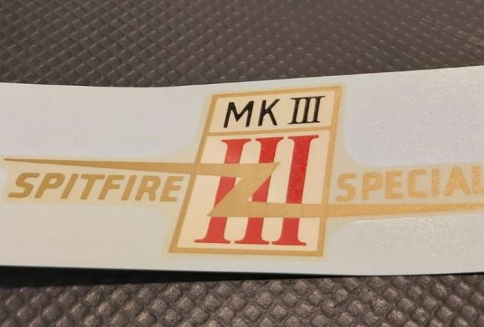 BSA Spitfire MK III Special. Tank Top Transfer. 1967