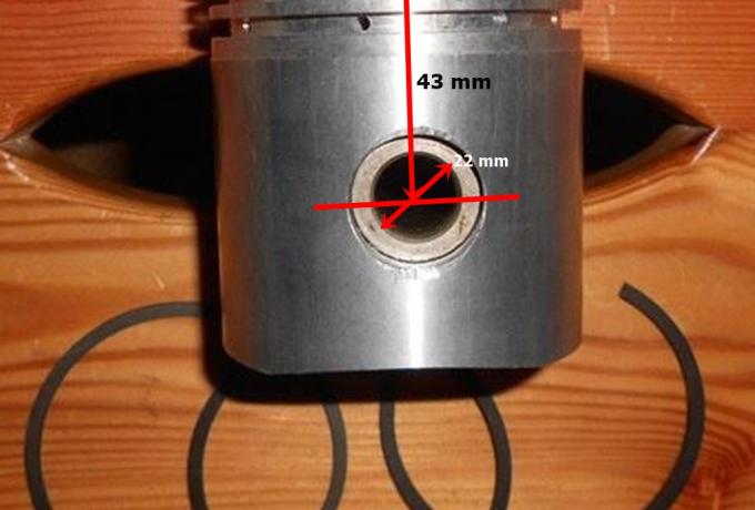 AJS/Matchless Piston 350 cc +030 Alloy Head 1950-61