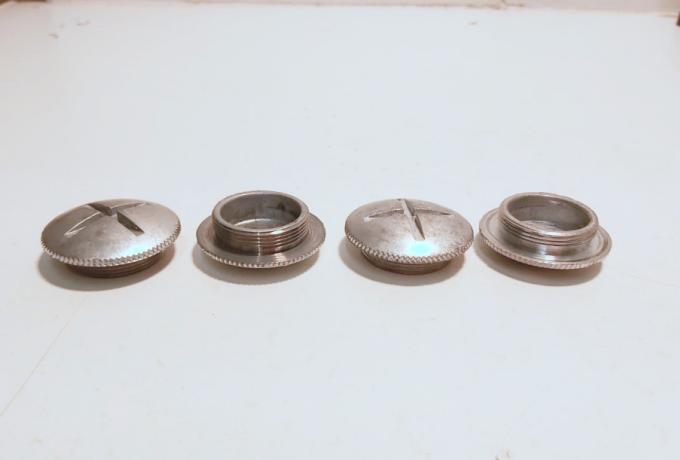 Triumph Rockerbox Cap Unit Twins 5TA,T100A,3TA,T120. Set of 4