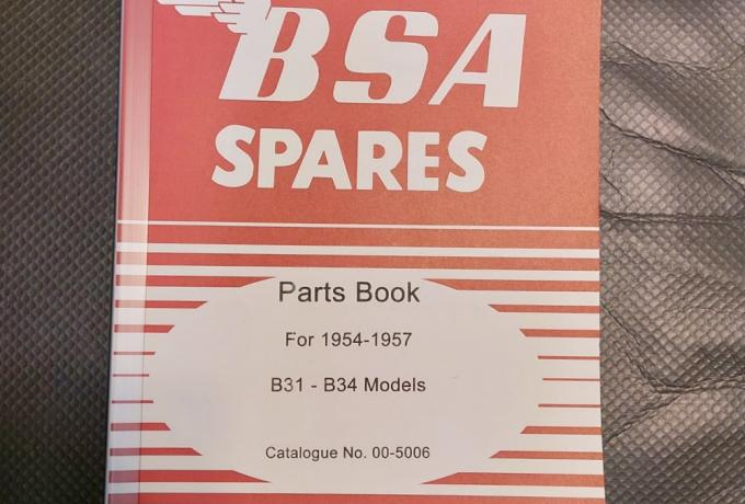 BSA Parts Book 1954  B31/B32/B33/B34