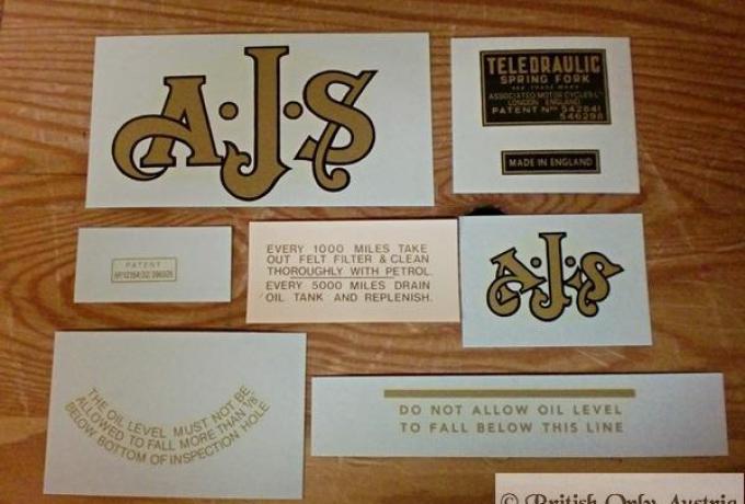 AJS 16M 350cc Transfer Set 1951