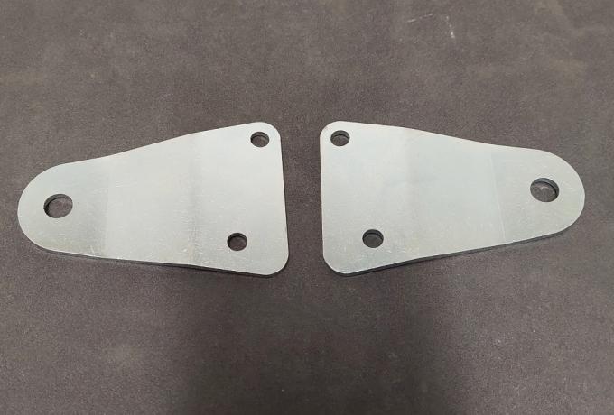 BSA A65 Silencer Bracket Pair