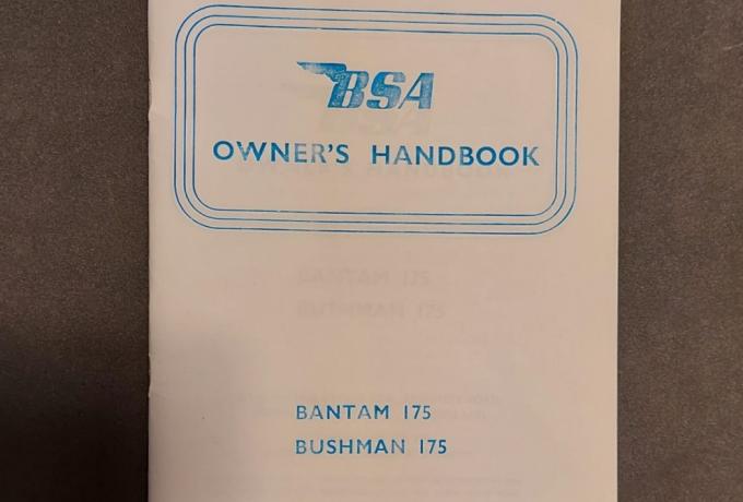 BSA Bantam 175 & Bushman 175 Owners Handbook