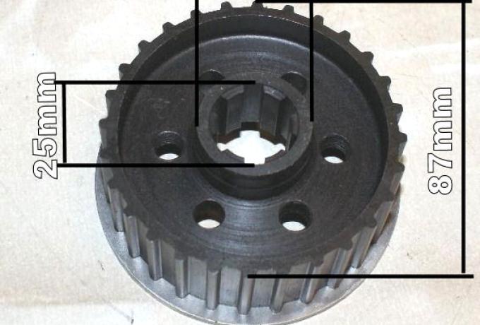 Belt Pulley Triumph T140. Front.