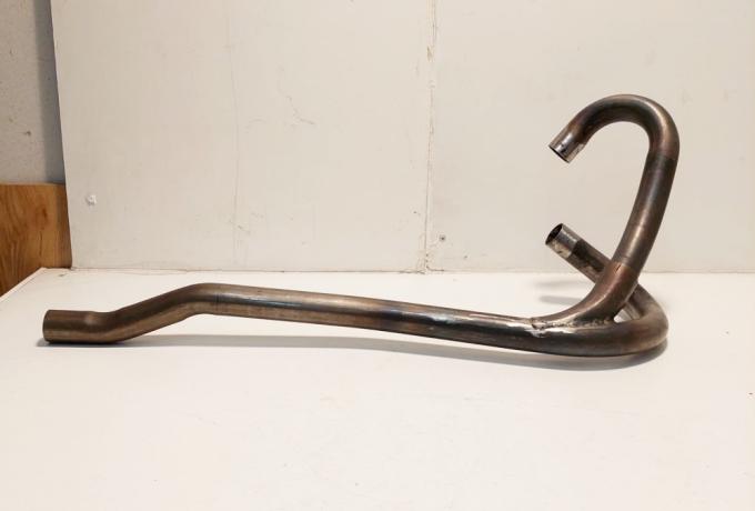 Triumph 500cc Adventurer. High Level Siamese Pipe. Used