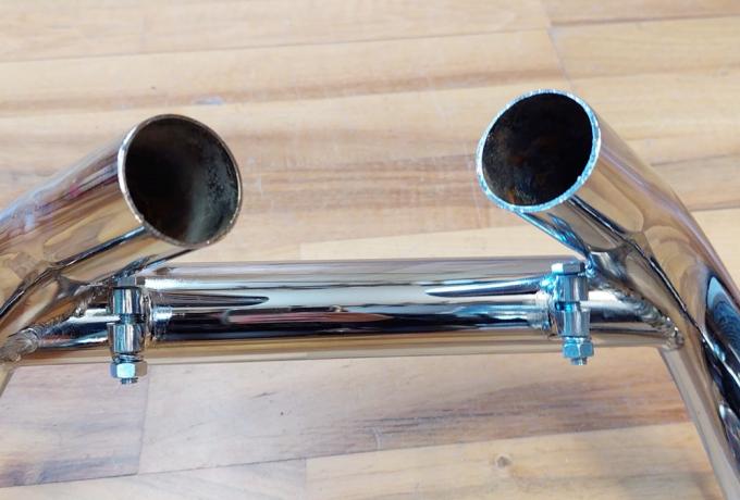 Triumph T140 Exhaust Pipes Pair with Balance Pipe