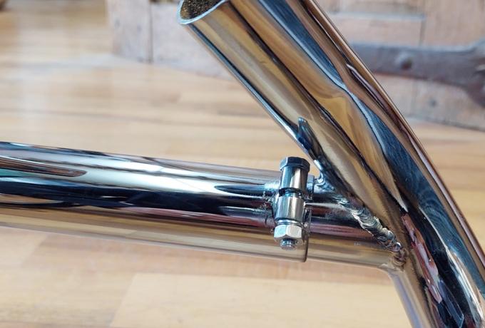 Triumph T140 Exhaust Pipes Pair with Balance Pipe