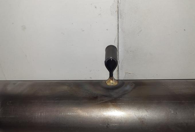 Triumph 3HW Silencer 3"  1 3/4" unplated 