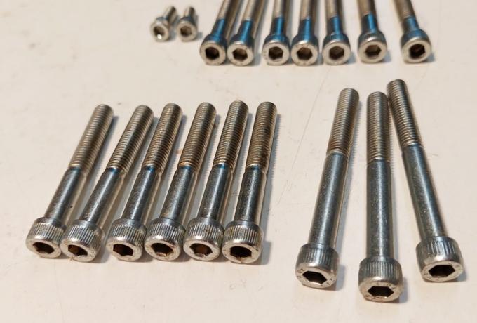 BSA A65 Allen Screw Set. Engine. pre 1968