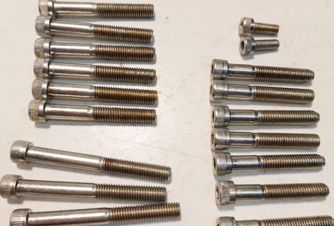 BSA A65 Allen Screw Set. Engine. pre 1968