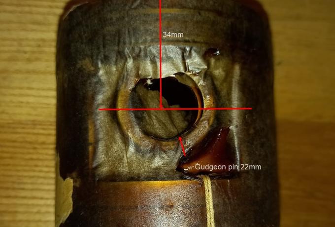 Norton Piston 16H, original Wellworthy +040