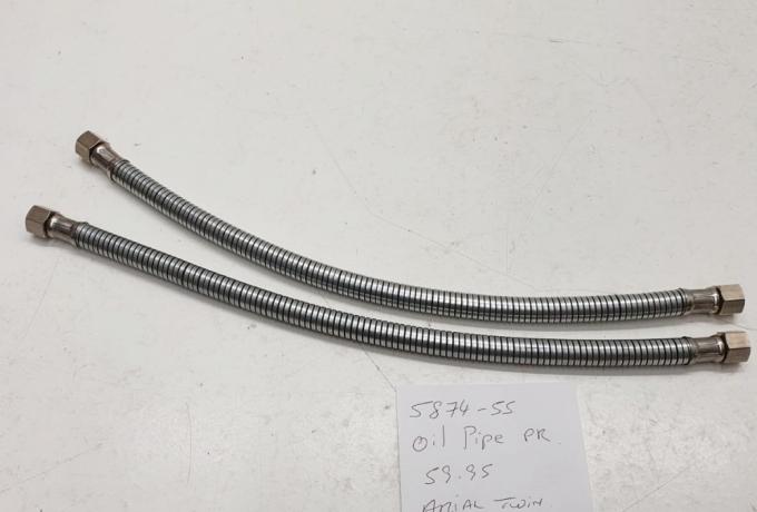 Ariel Twin Oil Pipe / Pair.