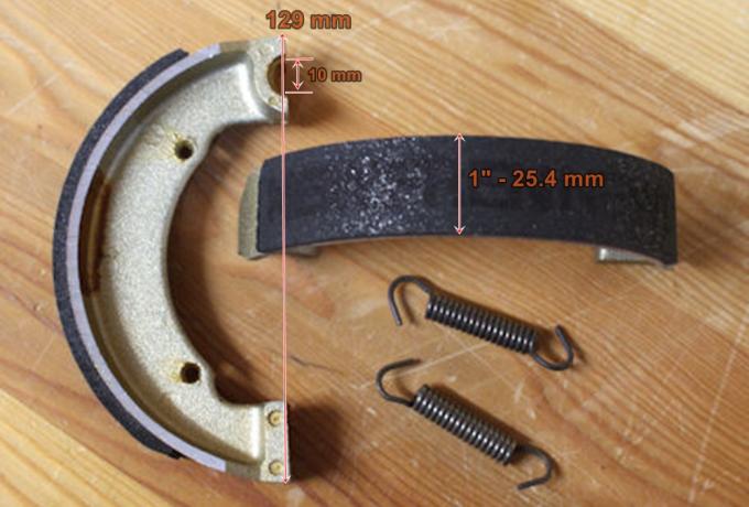 BSA/Triumph/Bantam T20/D7/D14/B175 Bremsschuhe /Paar