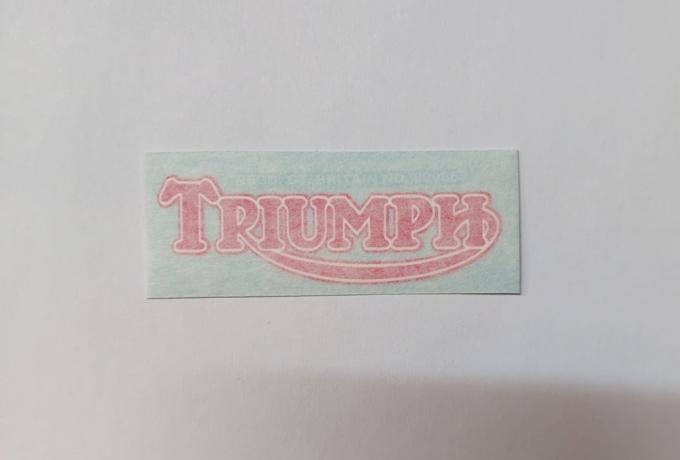Triumph Sticker f. Rear Number Plate 1937 on  62x18mm