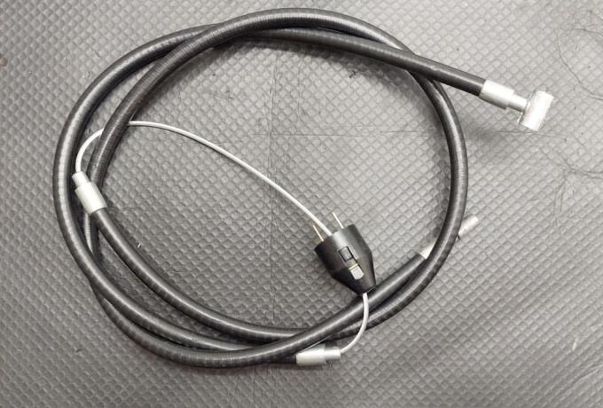 Triumph Front Brake Cable +5". OIF. USA With Stop Switch