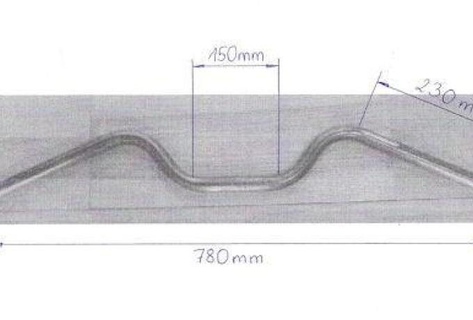 Handlebars chromed 7/8" /22mm