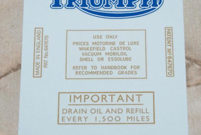 Triumph Transfer Set 1937 to 52 (3S,3H, 5H, 6S & 5T)