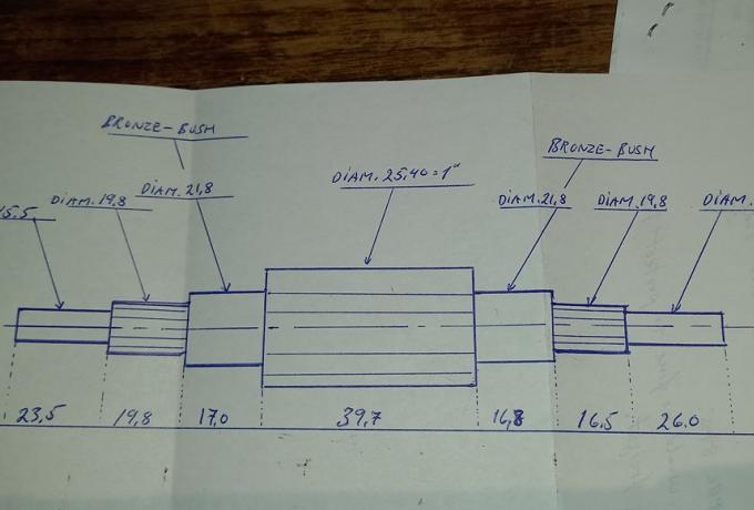 Burman GetriebeWelle CP AJS. Matchless 1947-51 gebraucht