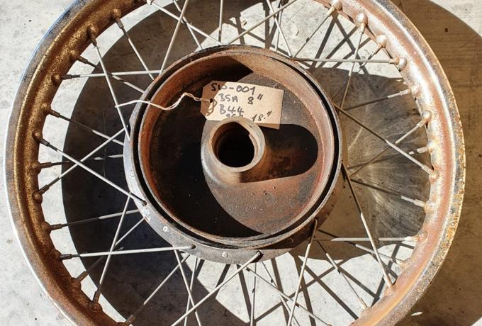 BSA B44. 18". Wheel used
